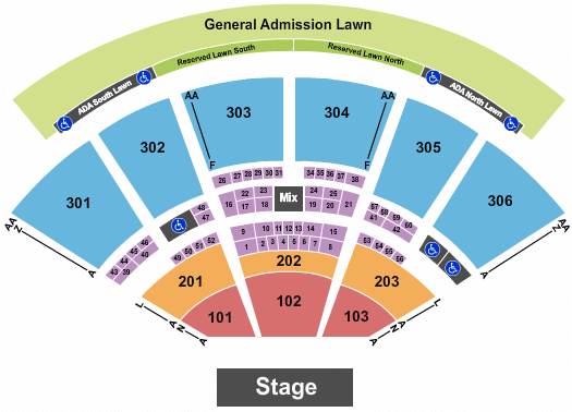 Utah First Credit Union Amphitheatre Incubus Seating Chart